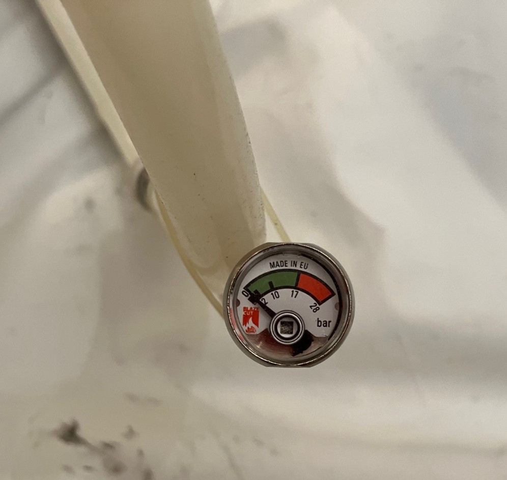 Blaze cut TV200FA fire suppression tube