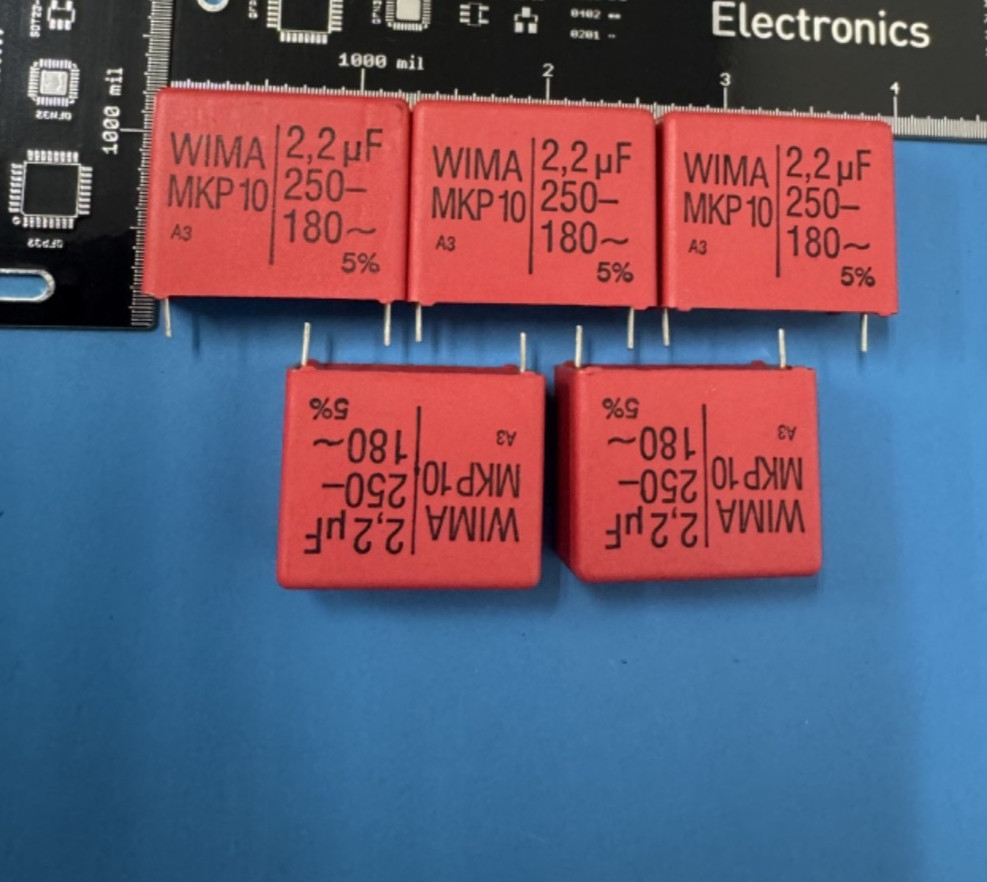 (Lot of 5) WIMA MKP1F042206F00JYSD Capacitor 2.2uF 250VDC 5% 27.5mm PCM MKP10