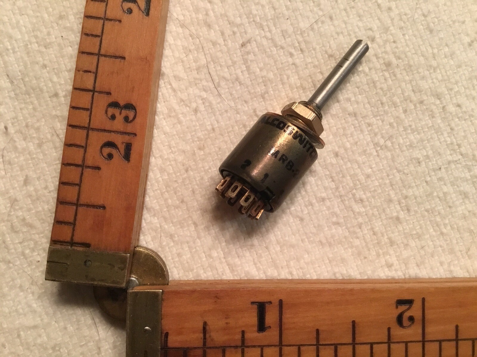 One New Vintage Alcoswitch  Rotary Switch MRB-2-5S Alco