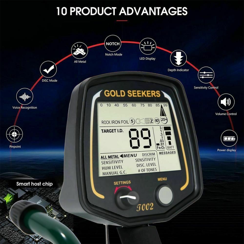 Metal Detector Pinpointer Coin Digger Kit Finder Detecting Machine Professional