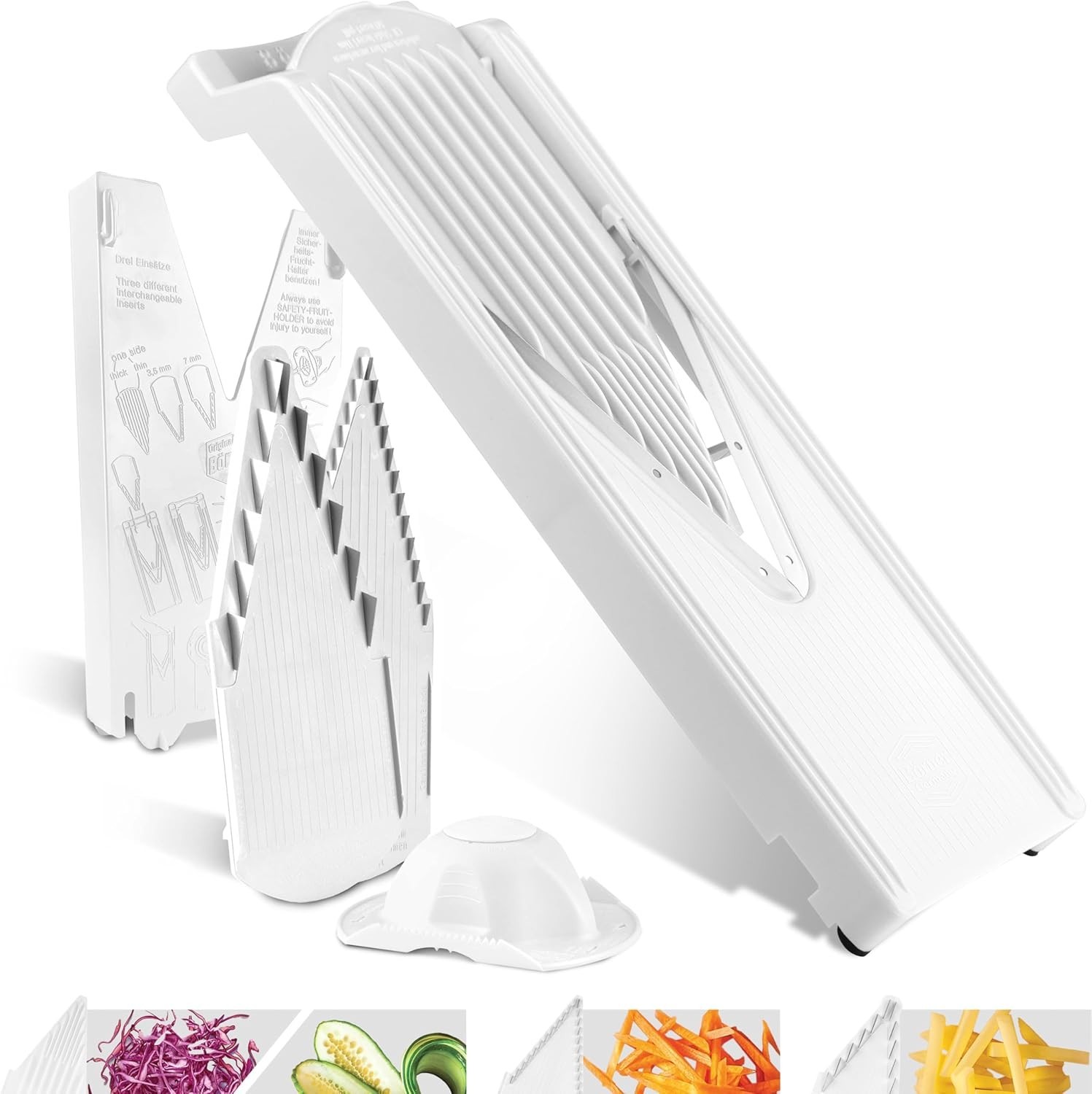 V3 TrendLine Mandoline Starter Set 6 pcs. • Vegetable Slicer V-Slicer Safety