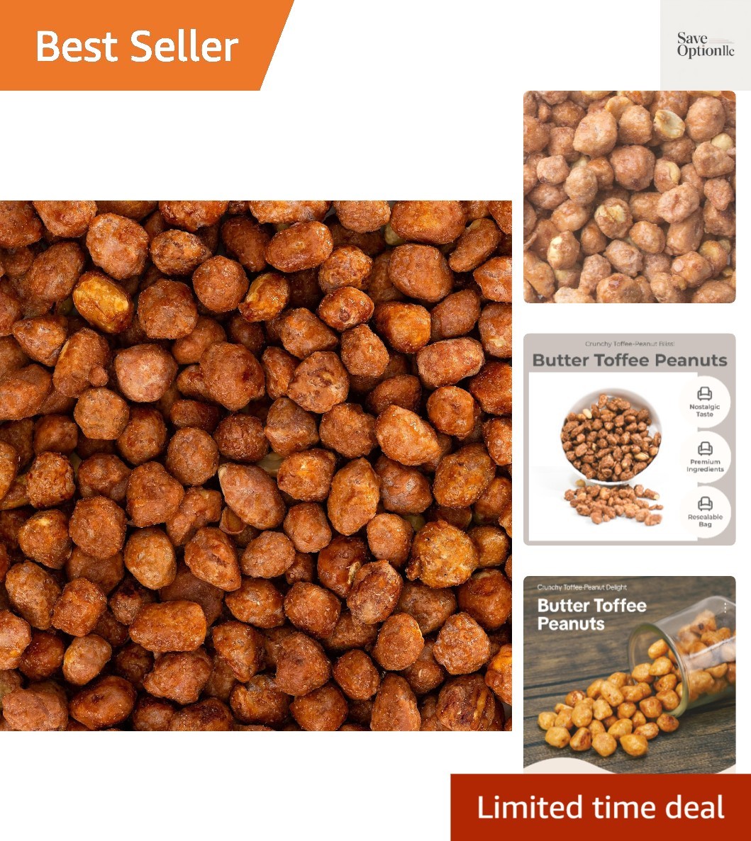 Old-Fashioned Butter Toffee Peanuts – Sweet & Crunchy Toffee-Coated Roasted P...