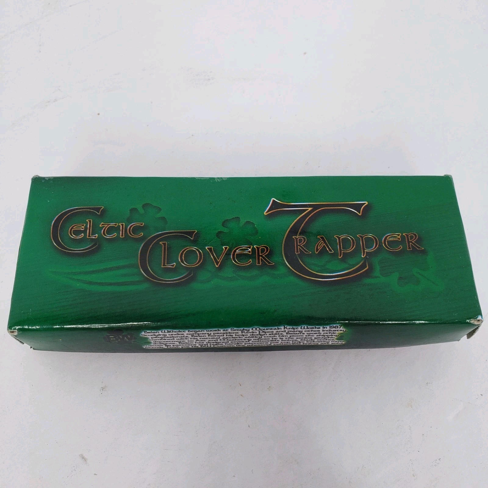 BW Custom Celtic Clover Trapper Folding Knife Pakistan SO-BWC23