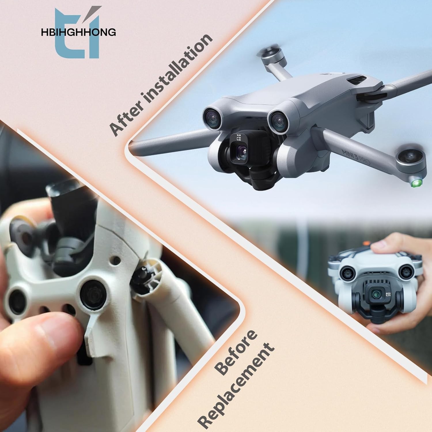 Front Arm Axis Replacement for DJI Mini 3 Pro/Mini 3 Hinges Arm...