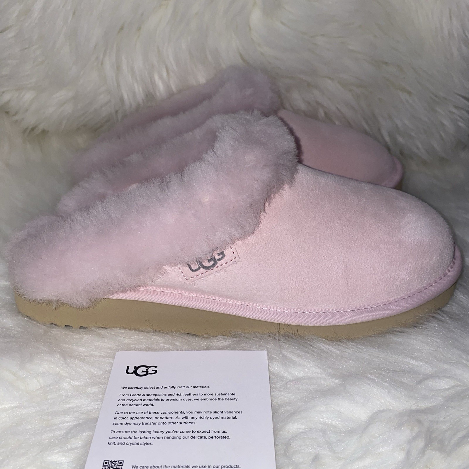 UGG Slippers Cluggette size 10 New in original box Rosetta color