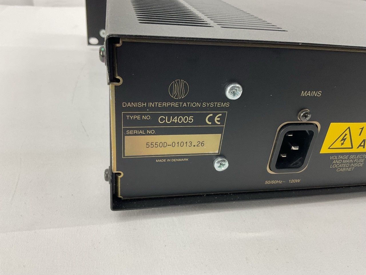 Danish DIS CU4005 Central Unit Conference System Interpretation Audio Control