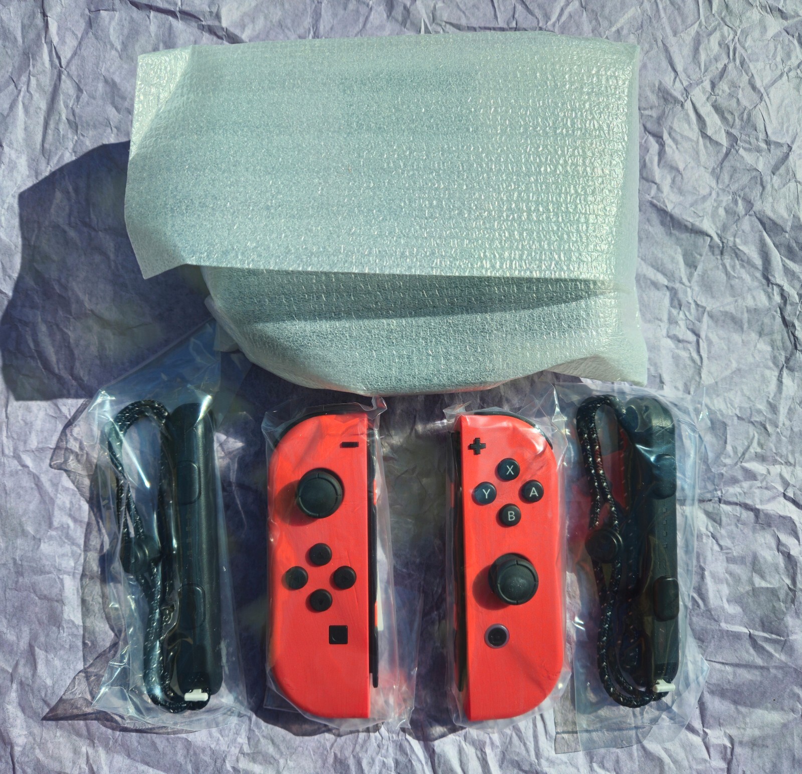 🎮 Mario Red Joy-Con's ONLY Controller Grip Straps Nintendo Switch OLED GENUINE