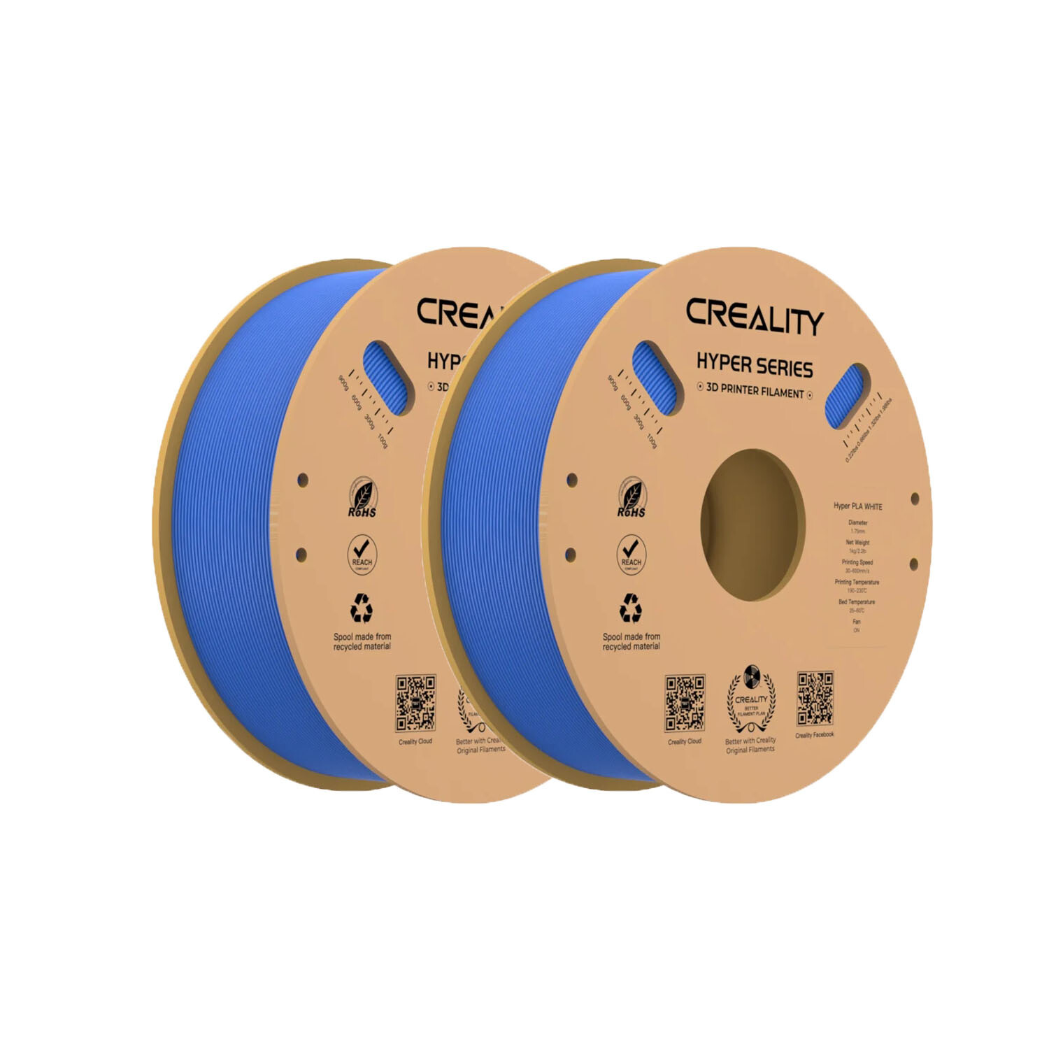 【Value Pack】Creality Hyper PLA 1.75mm Filament for DIY 3D Printer, 10/5/3/2 Pack