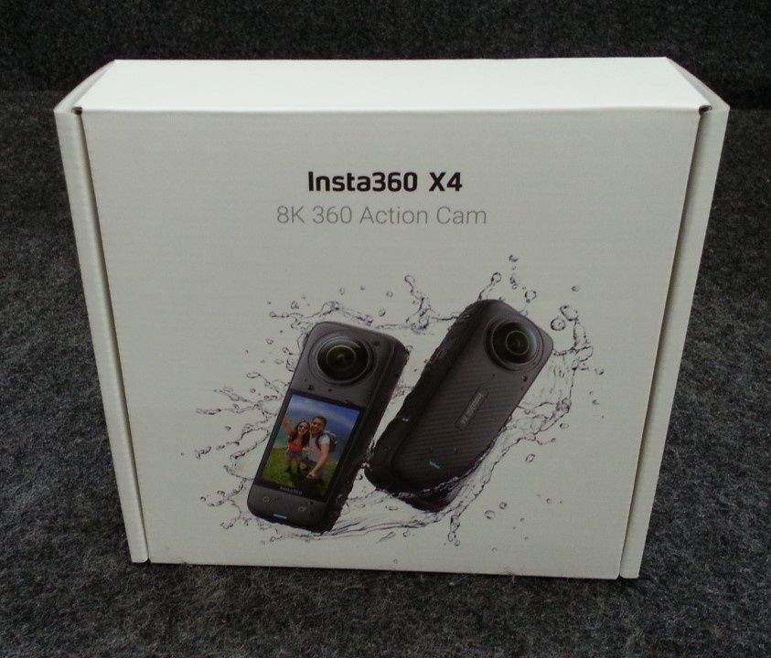 INSTA360 CINSABMA X4 8K 360 Action Cam Camera 6.7mm 72MP Black No Battery