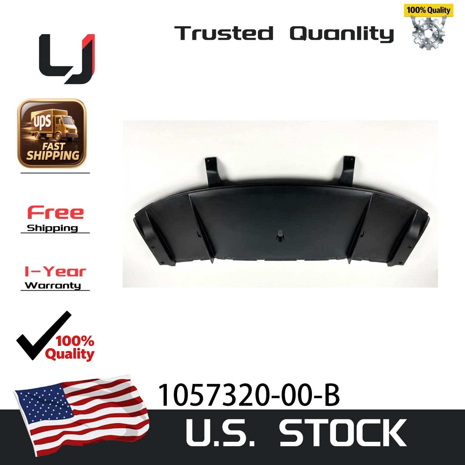 Fits Tesla Model S 16-21 Rear Bumper Lower Shield Valance 1057320-00-A 🚗