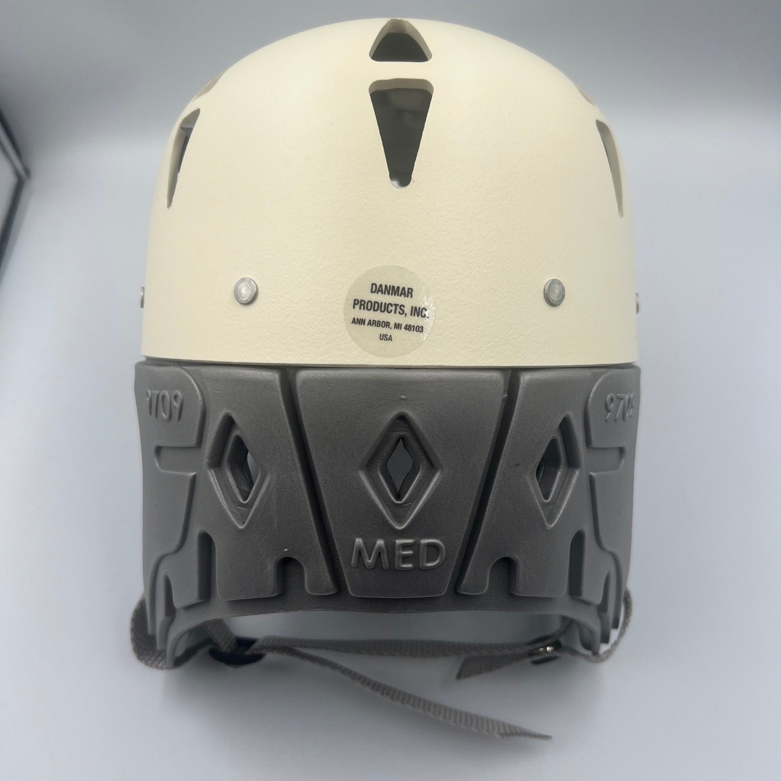 Danmar Products 9709 Medium Hard Shell Comfy Cap Protective Helmet Cream & Grey