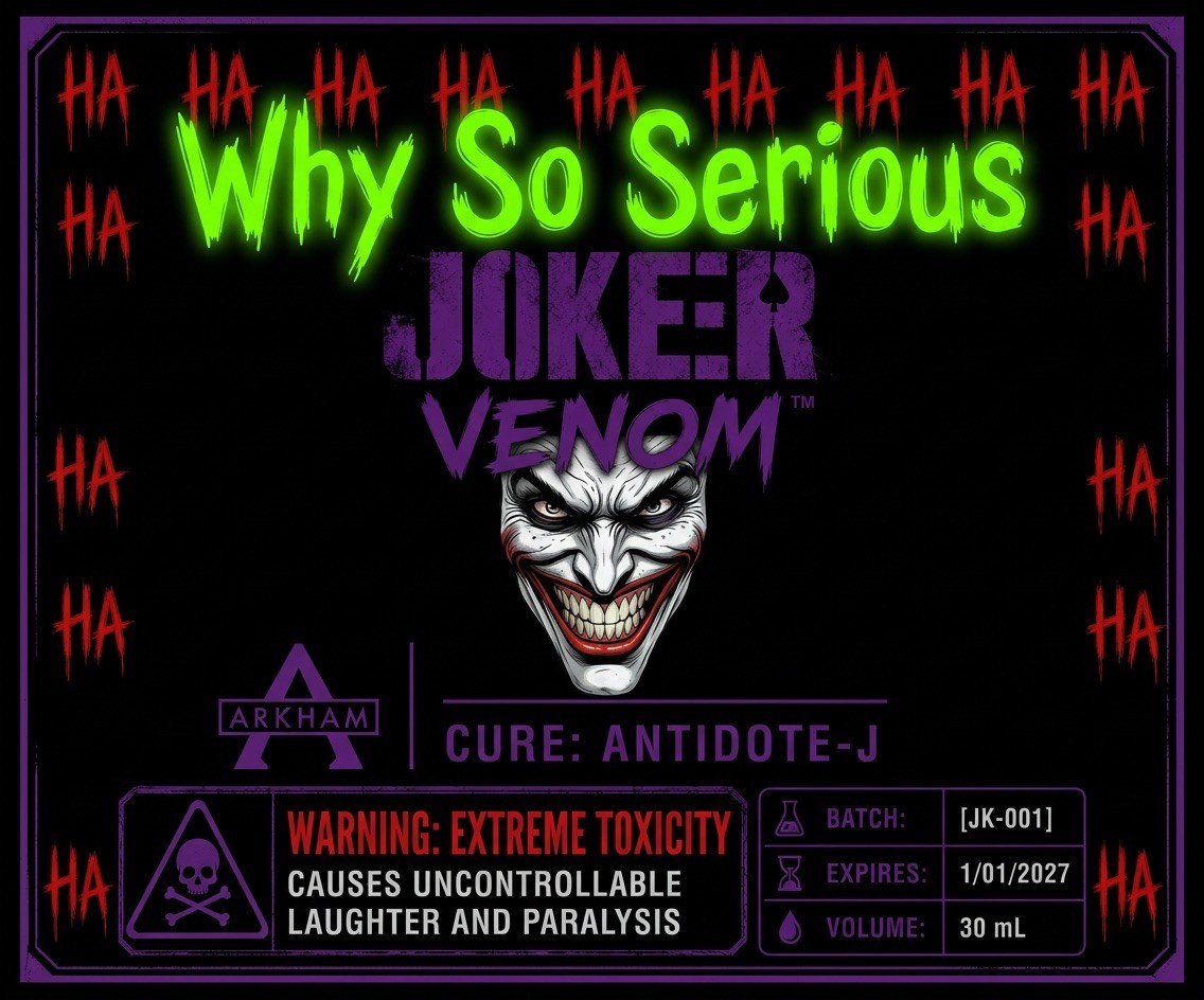 Make your own DC Comics vials with these labels! 8 labels made for 30ml Vials