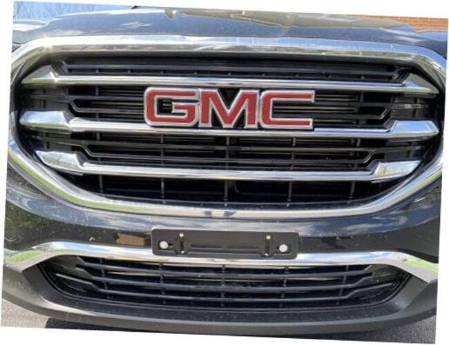 Front License Plate Bumper Mount Holder Bracket for GMC + 6 Unique Screws &
