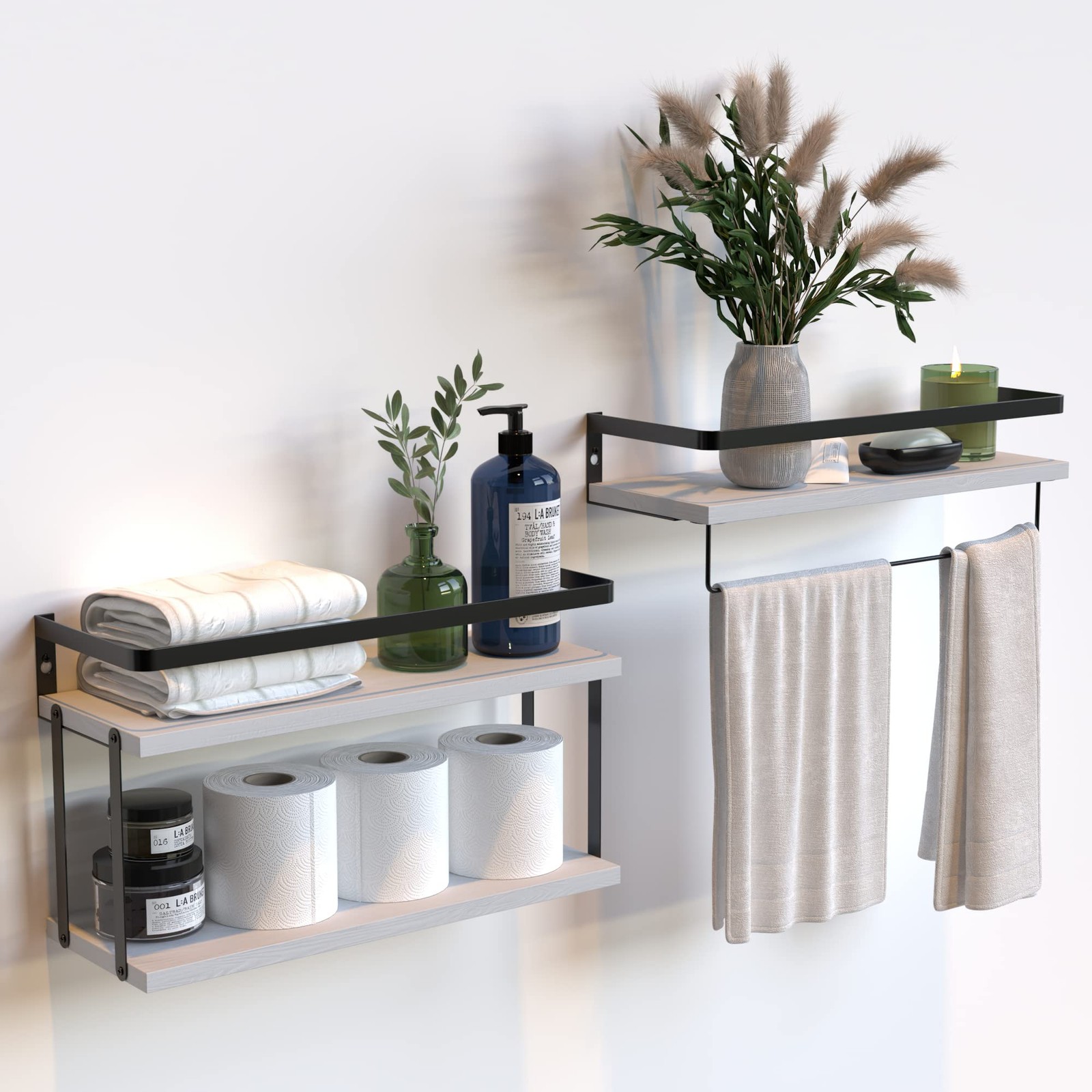 Floating Shelves Bathroom, Wall Mounted Shelf Over