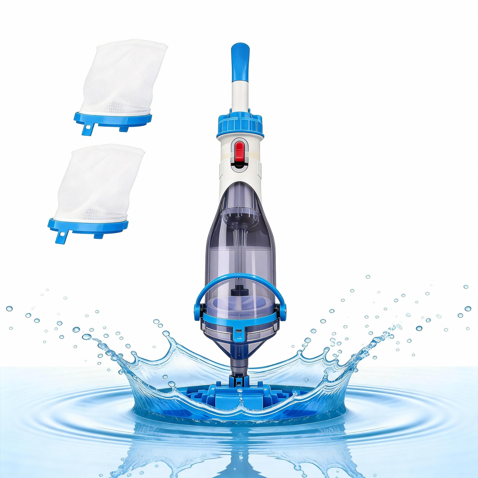 Handheld Pool Vacuum Quick charge & 80min Longer Continous Running Time Cordless