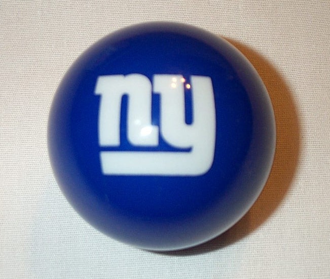 Licensed NFL New York GIANTS Football Blue Billiard Pool Cue Ball  FREE SHIPPING