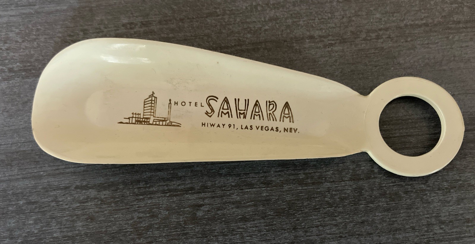 Vintage Sahara Las Vegas Hotel Casino Shoehorn Advertising Giveaway Souvenir