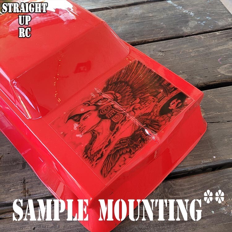 Custom Waterslide Decal - RC Lowrider "Airbrush Mural" Style "Sombrero Girl 2"