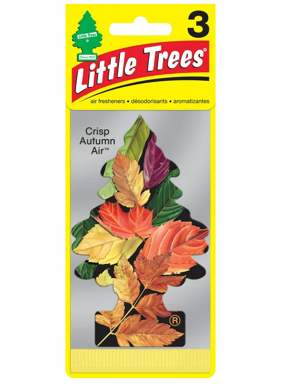 Little Tree Crisp Autumn Air 4 packs of 3 Air Fresheners per pack Limited Ed