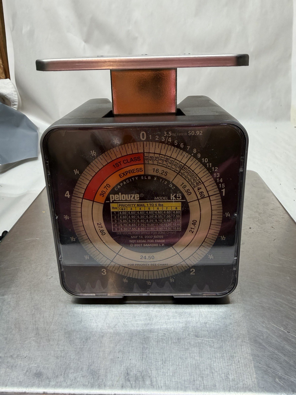 Vintage Pelouze Model K5 Postal Medical Scale 2007 Sanford