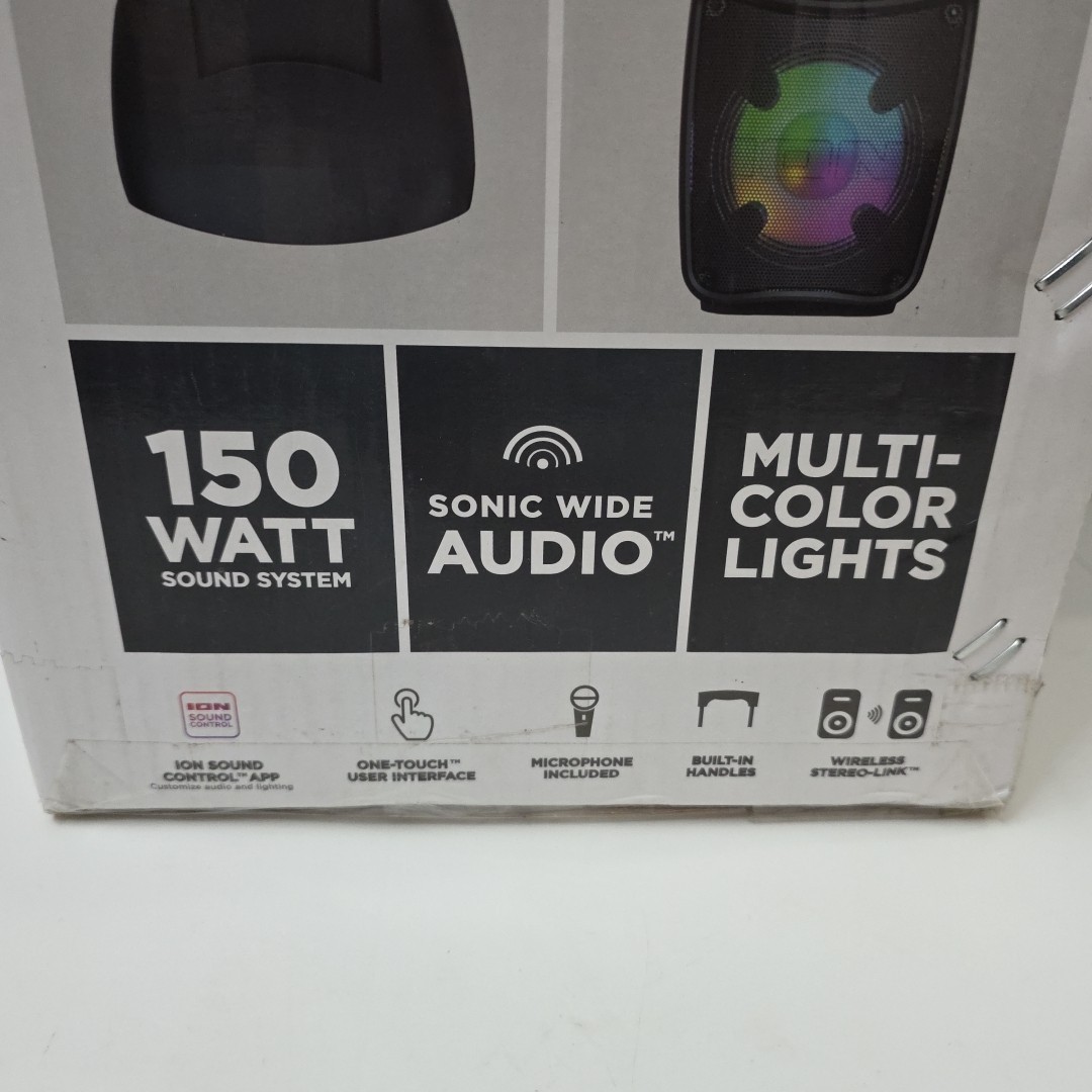 ION Audio IPA156 Pro Glow Express High-power Bluetooth-enabled Speaker System,