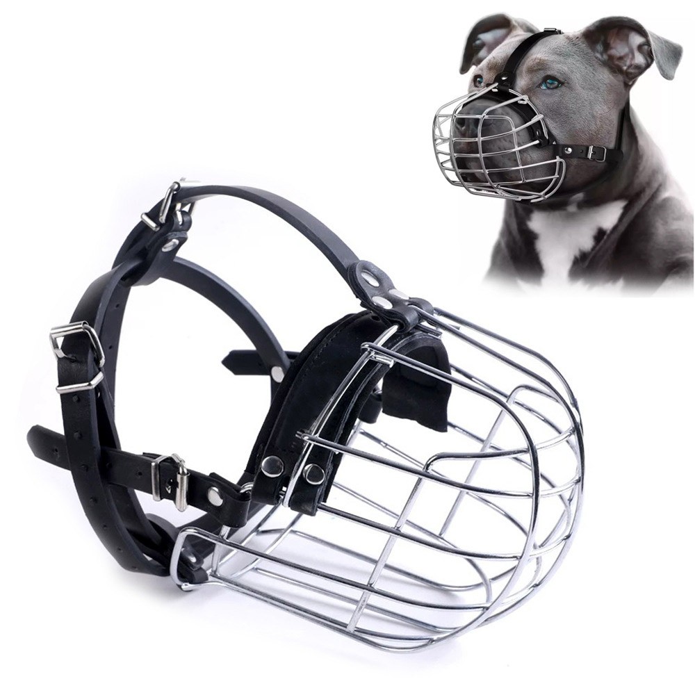 XL Metal Dog Muzzle Heavy Duty Basket for Rottweiler Cane Corso Mastiff US
