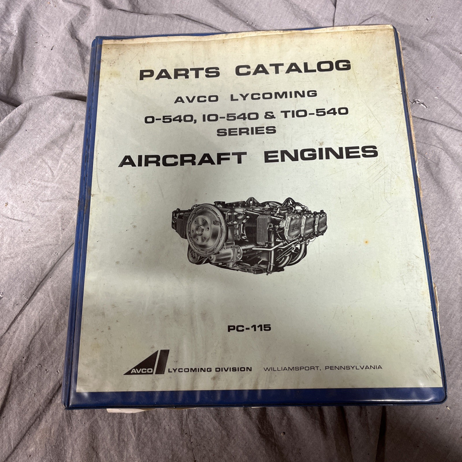 AVCO LYCOMING O-540, IO-540 & TIO-540 series aircraft engines parts catalog