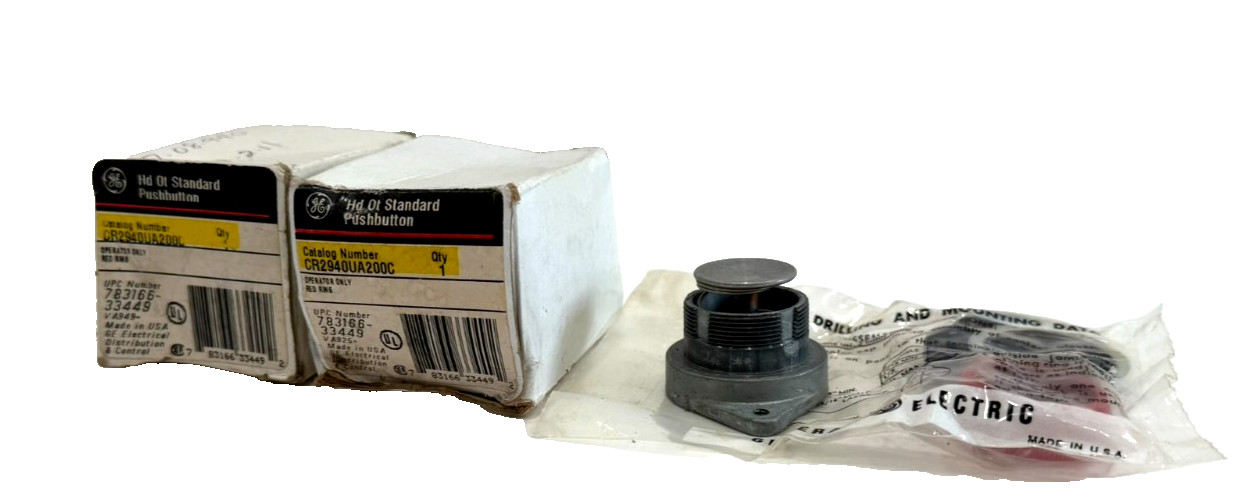 NEW LOT OF 2 GENERAL ELECTRIC CR2940UA200C SELECTOR SWITCH HEAD