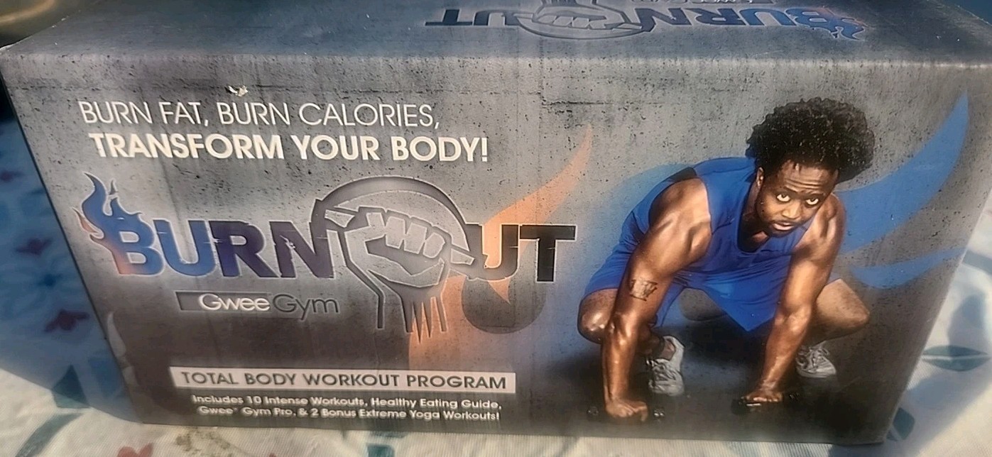 Gwee Gym Burnout Exercise Workout Kit Fitness + DVD w/ Bonus Yoga Sealed New