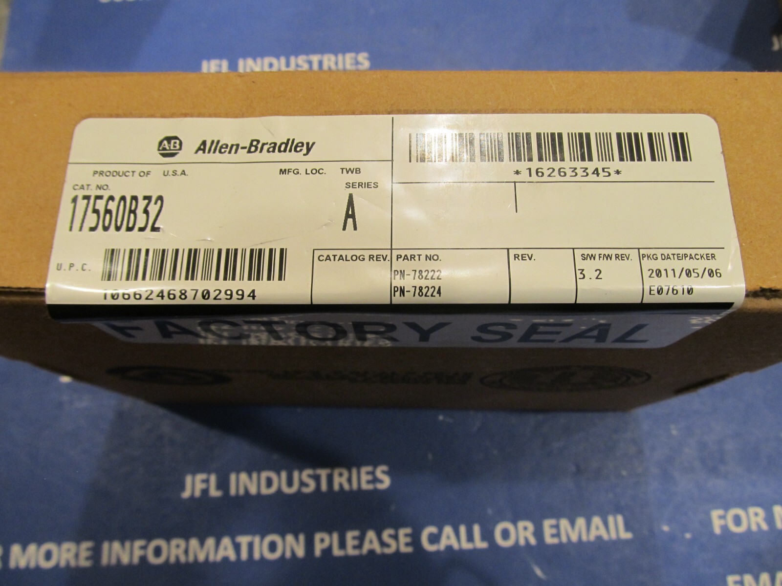 Allen Bradley / Mueller, Digital DC Output Module, 32 PTS, 1756OB32/731743
