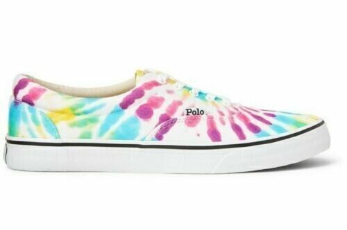 NEW Polo Ralph Lauren Thorton Tie Dye Canvas Low Top Sneaker Boat Shoes 9 9.5 13