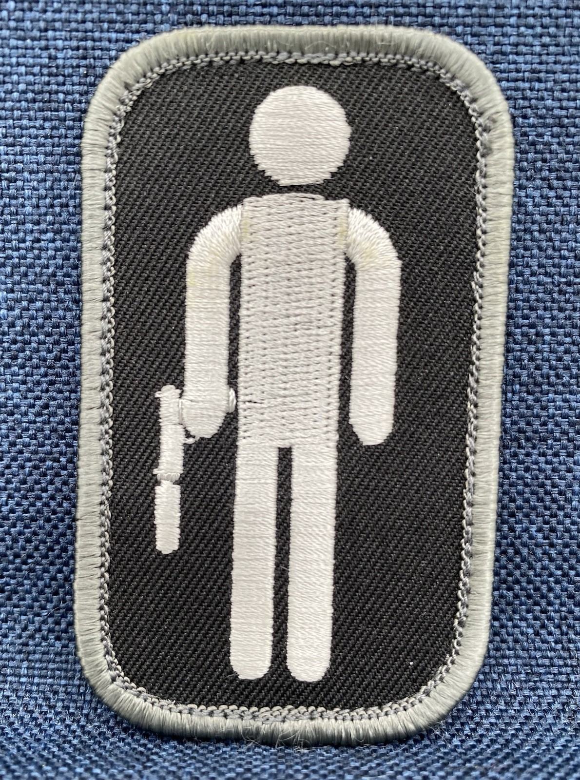 SHOT Show 2018 A.A.C. “Silencer Stick Figure” Embroidered Patch Hook/Loop, NEW