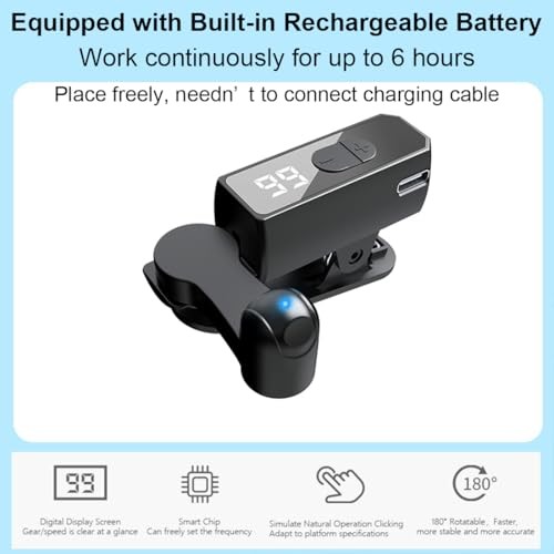 Auto Clicker for Smart Phone, Rechargeable Phone Screen Tapper, Fast Click