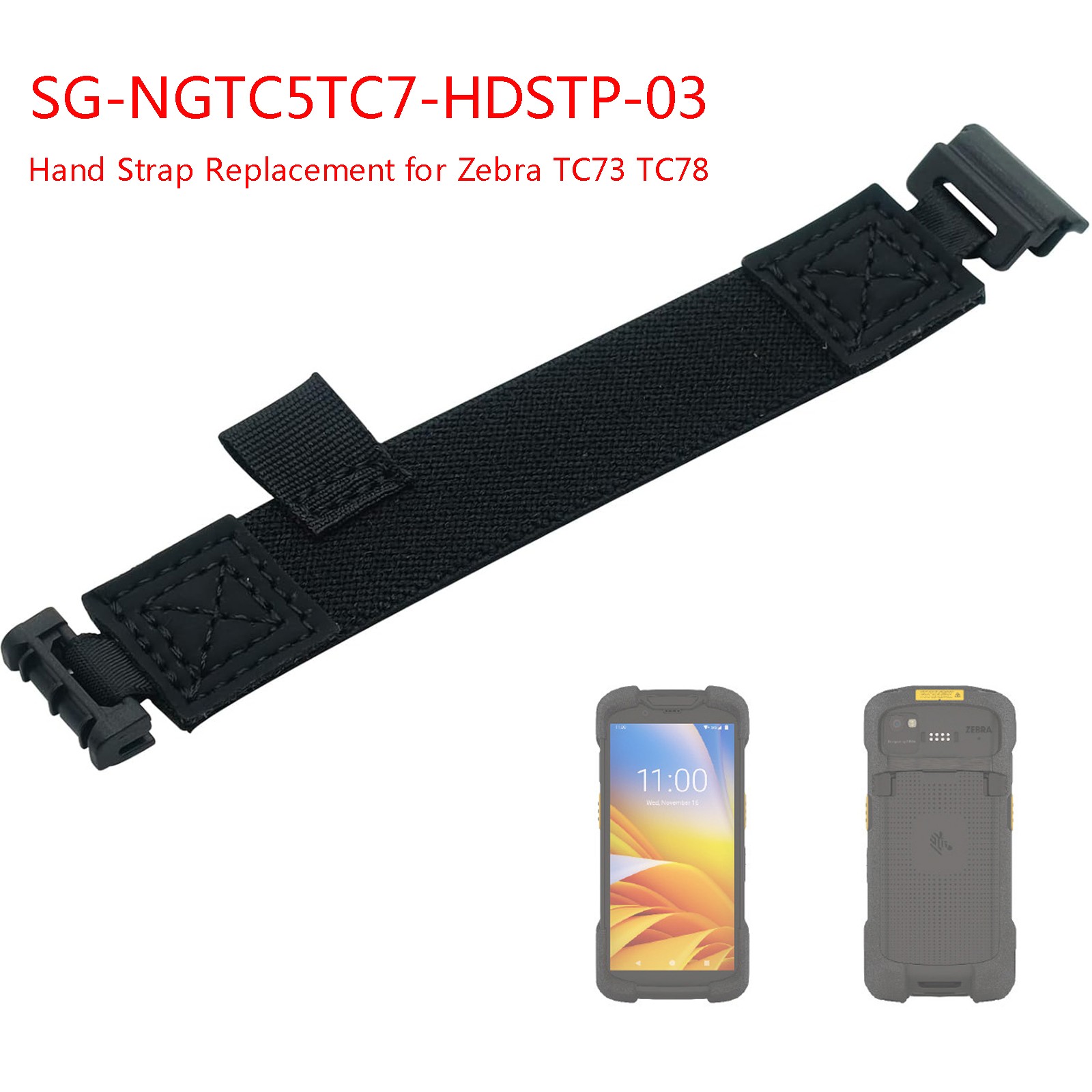 Hand Strap Replacement for Zebra TC73 TC78 (SG-NGTC5TC7-HDSTP-03)