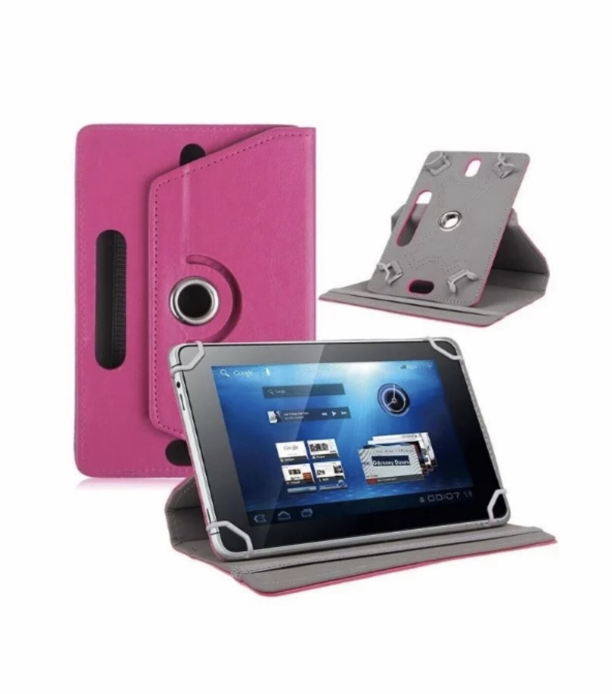 360° Folio Leather Case Cover For Universal Android Tablet PC 7" 8" 9" 10" 10.1"