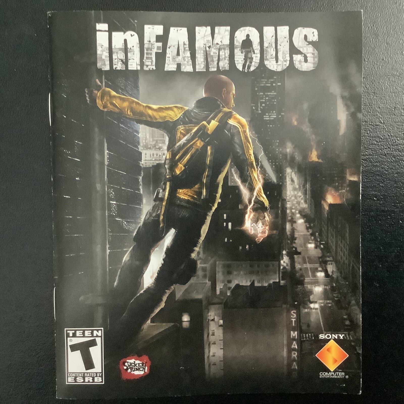 Infamous 1 PS3 PlayStation 3 Instruction Manual Only