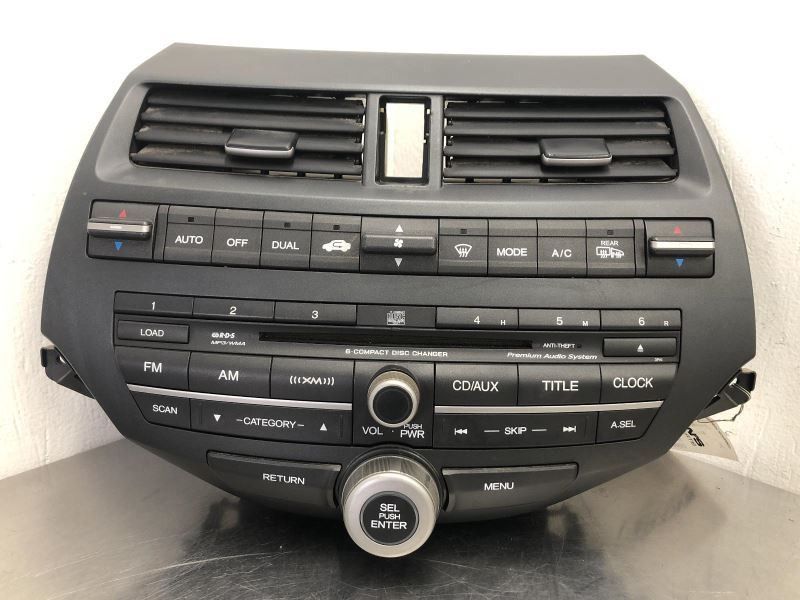 Audio Equipment Radio Audio Assembly AM-FM-6CD 6 Disc Fits 08-09 ACCORD 376312