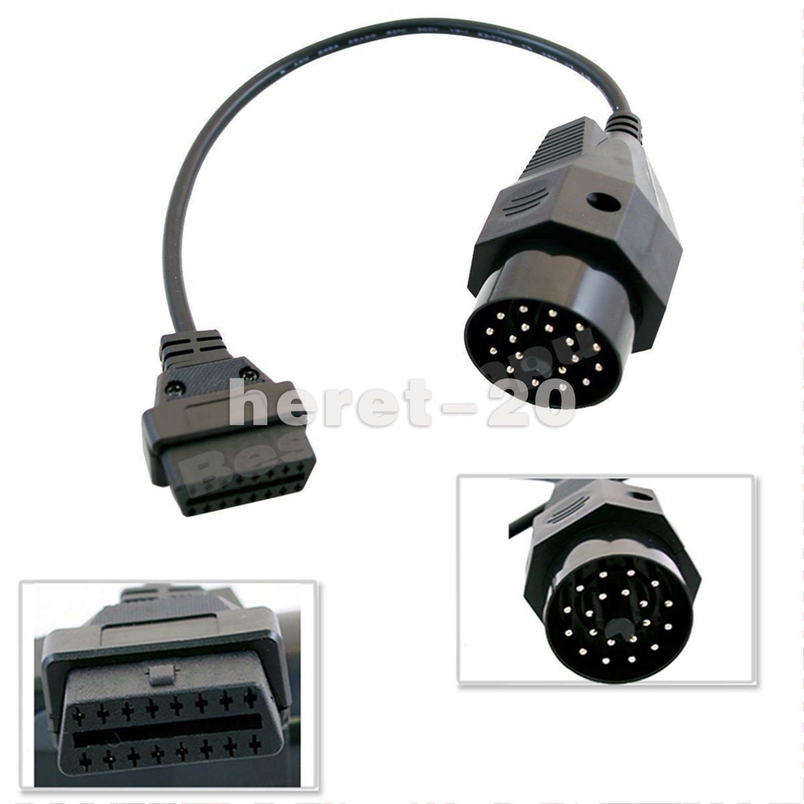 OBD2 Cable Diagnostic Adapter Plug 20Pin OBD1 to 16Pin BMW E46 E39 E38 E36 E30