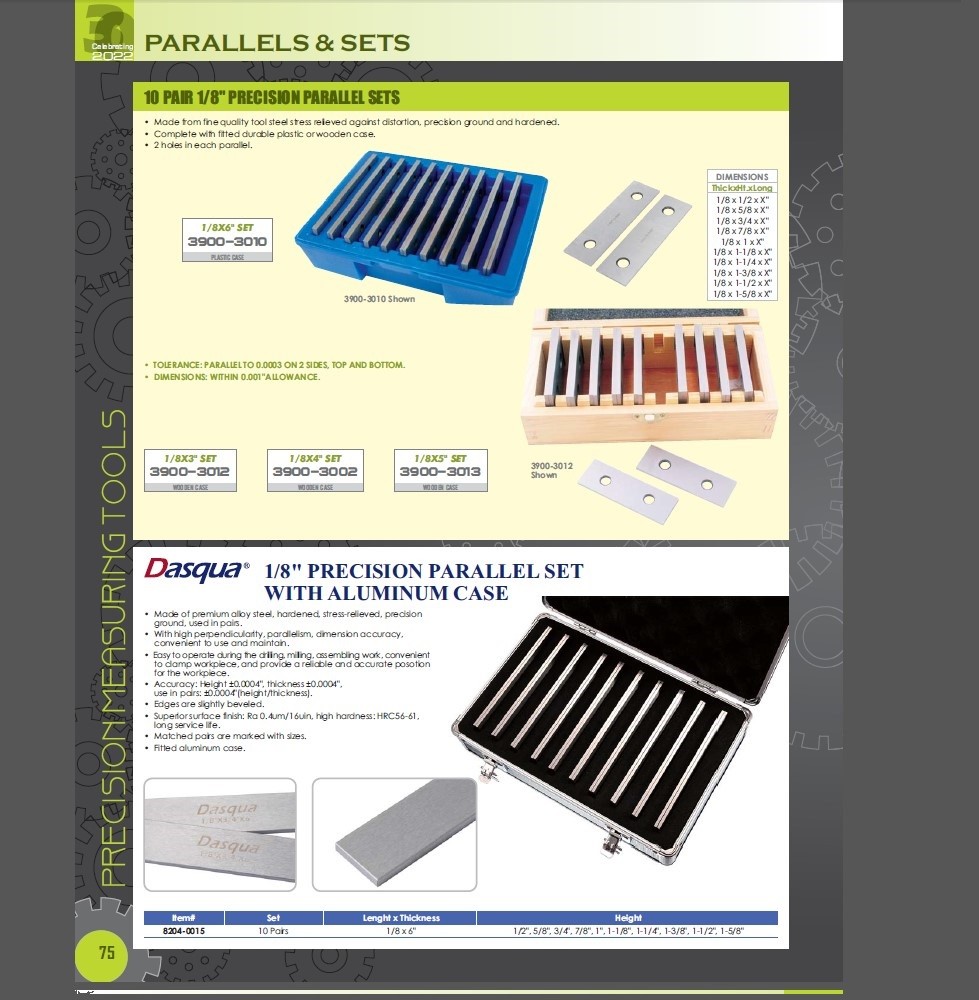 1/8 X 1 X 6 PARALLEL (3900-3065)