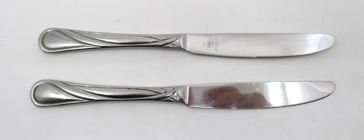 PFALTZGRAFF STAINLESS GLENBROOK - 2 DINNER KNIVES - 9 1/8" - 09E