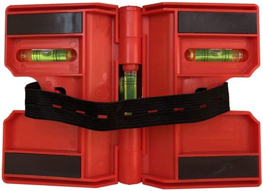2 Pack Folding Magnetic Post Level for Pipe, Post and Beams Leveling