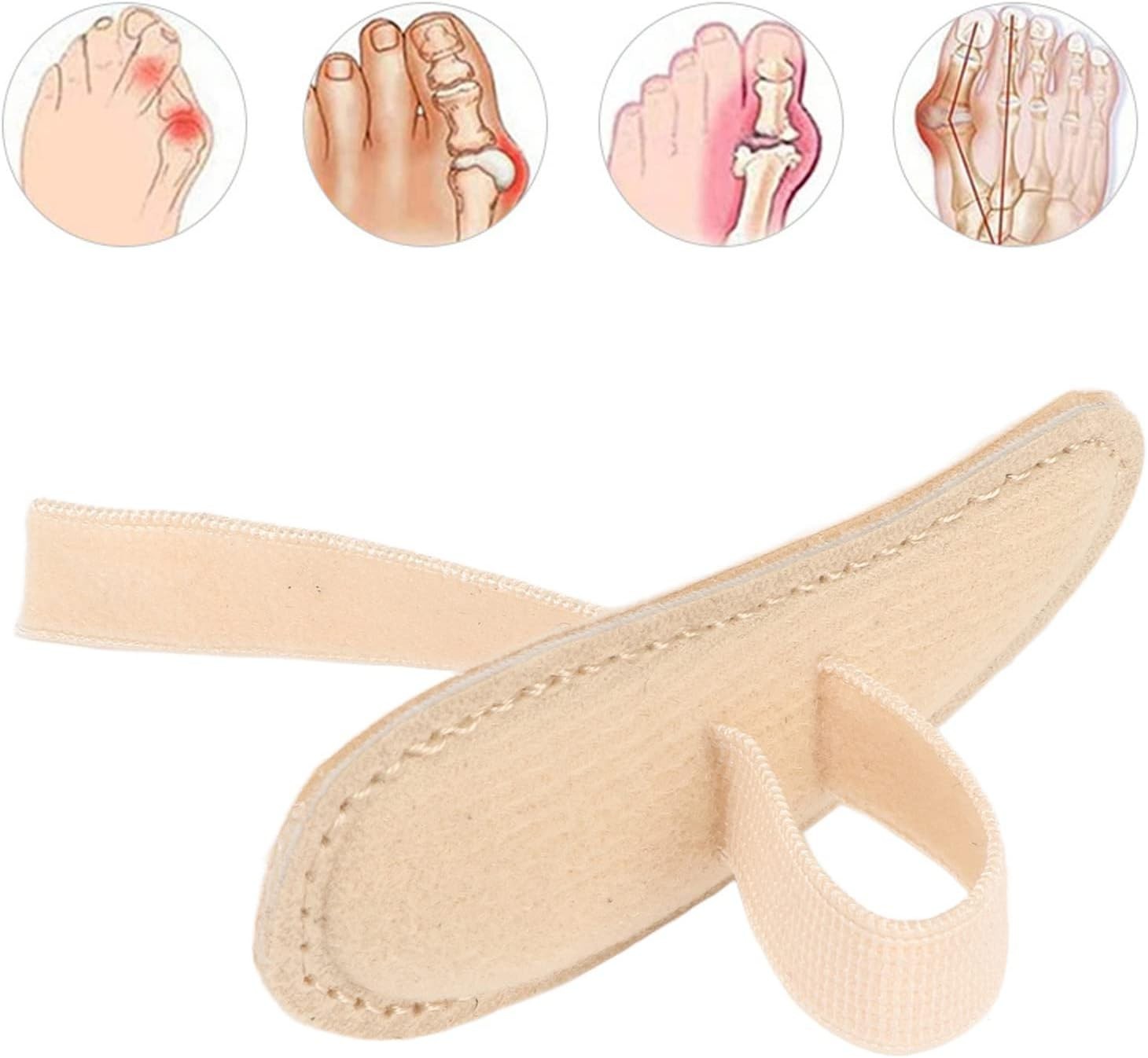 Hammer Toe Crest,Cushion Buttress Toe Pads, Hammer Toe Crest Cushion for Foot...