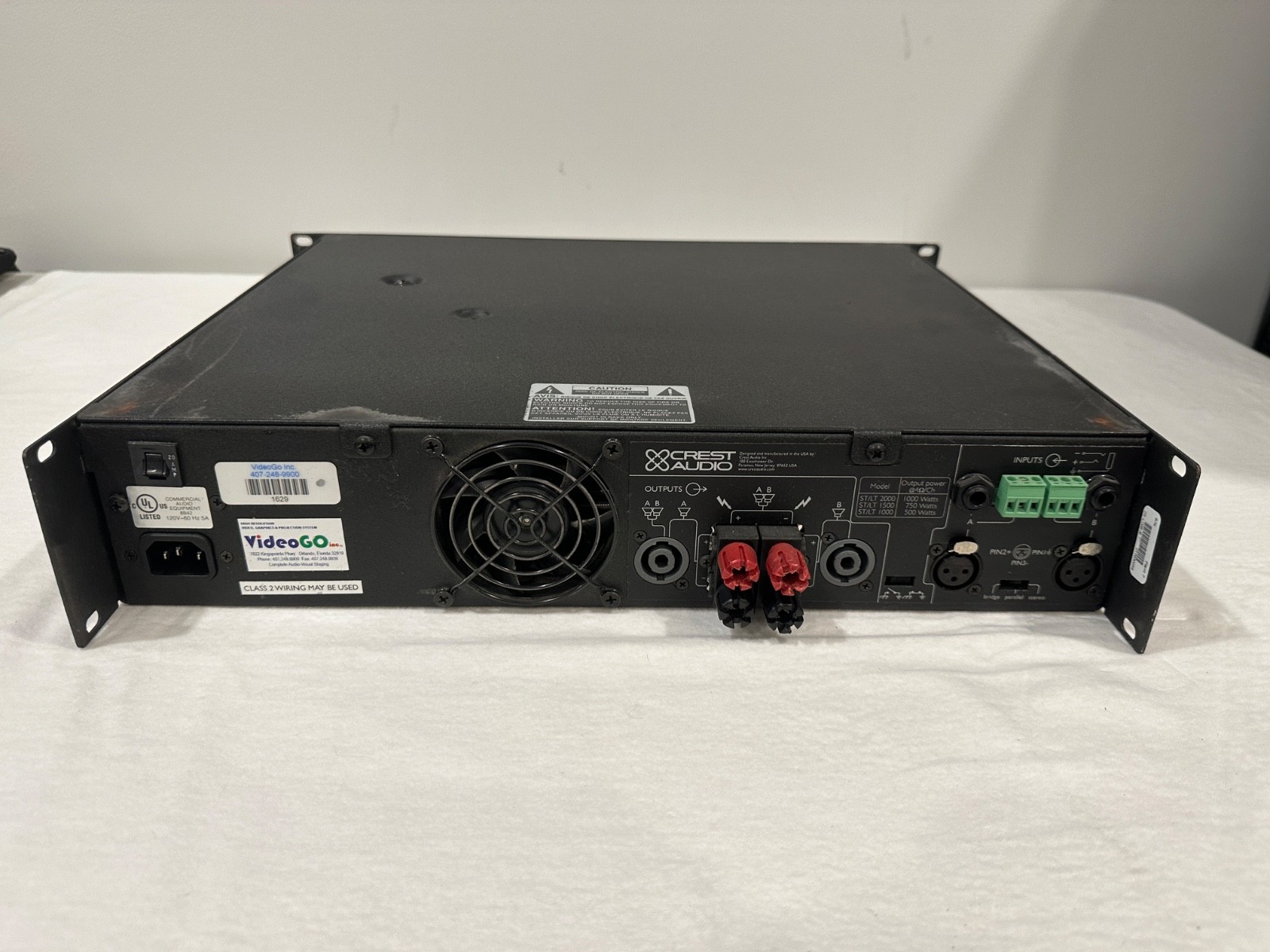 Crest Audio LT 2000 Power Amplifier