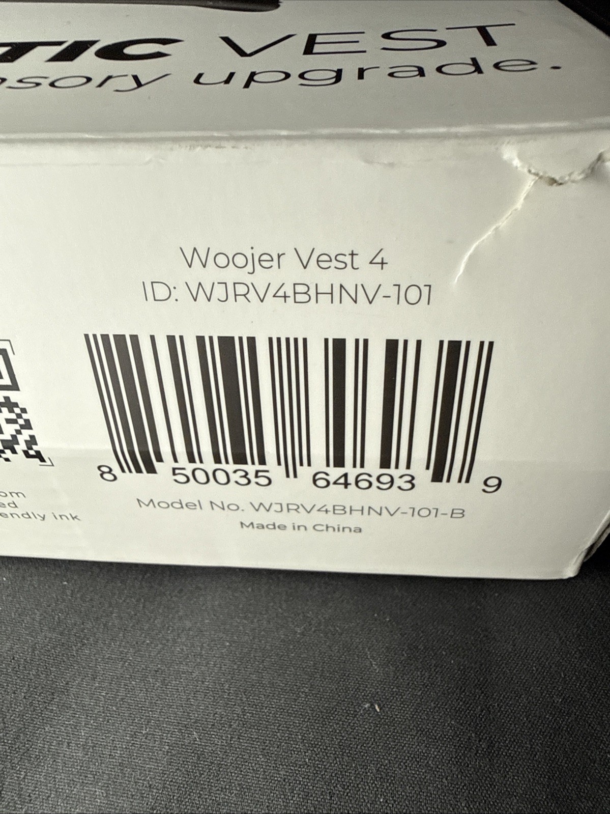 Woojer Vest 4 HD Haptic Vest Open Box