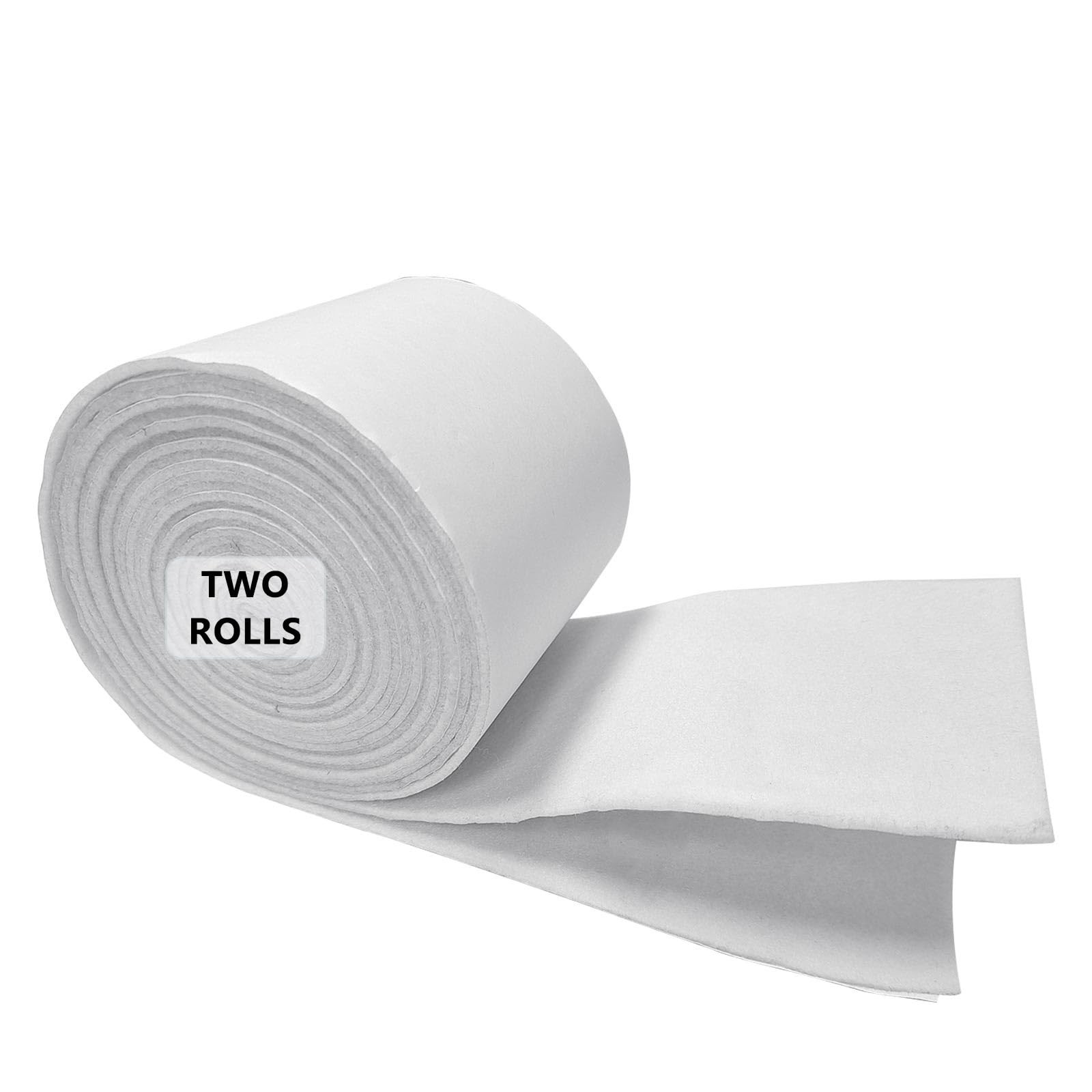 Jtnohx 2 Rolls Self Adhesive Felt Fabric, 4" x 98.4" Soft Sticky Felt Strips,...