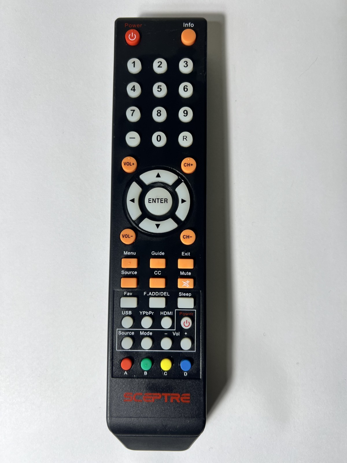 NEW Genuine 8142026670003C SCEPTRE TV Remote Control X505BV-FSRC U505CVUM E328WD