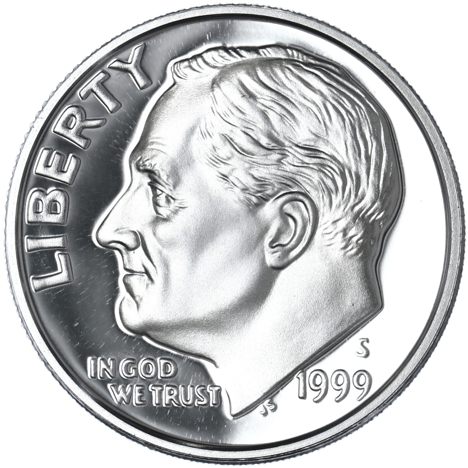 1999 S Roosevelt Dime Gem DCam Proof 90% Silver