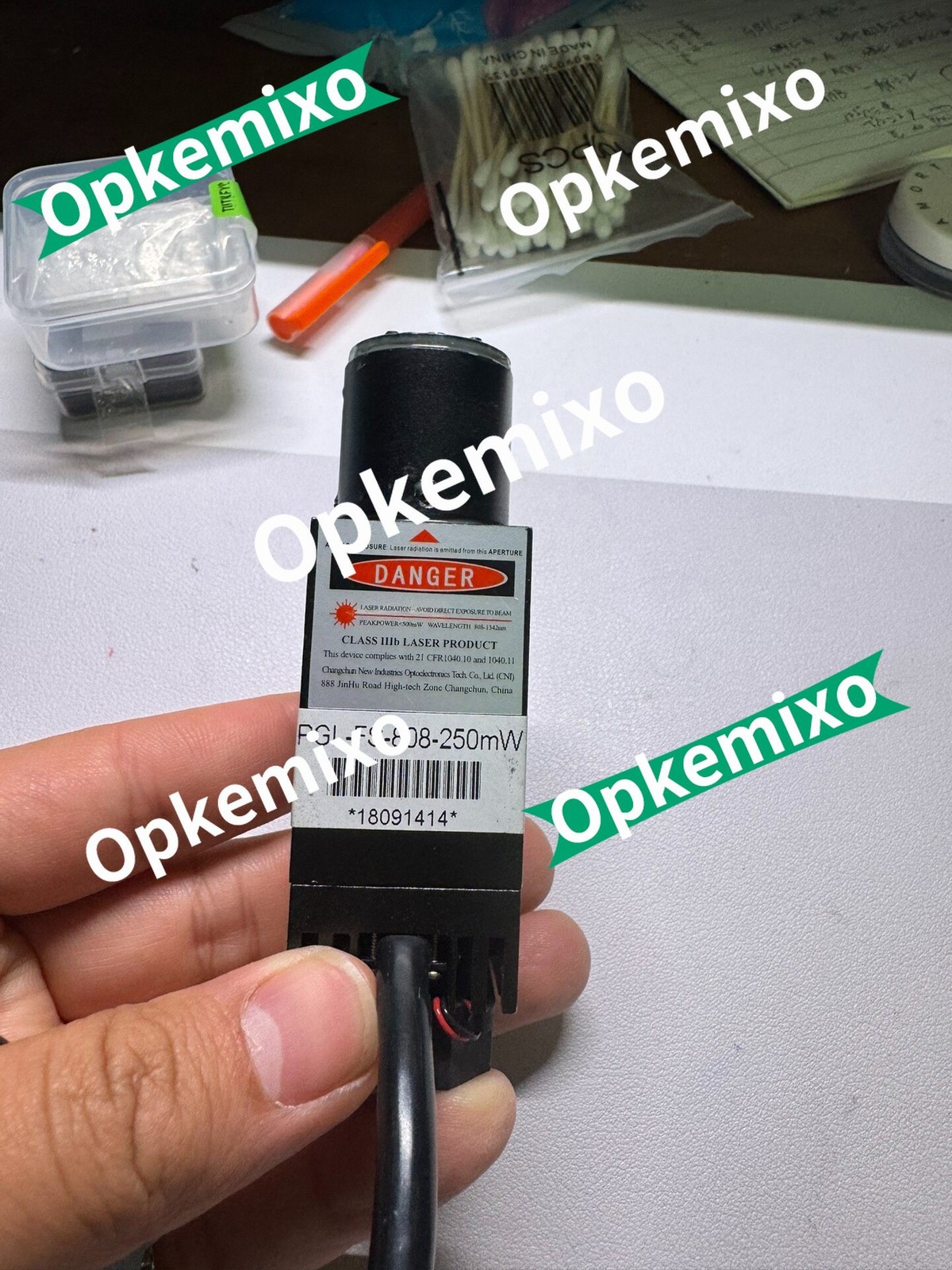 1PCS DANGER Laser Light PGL-FS-808-250mW