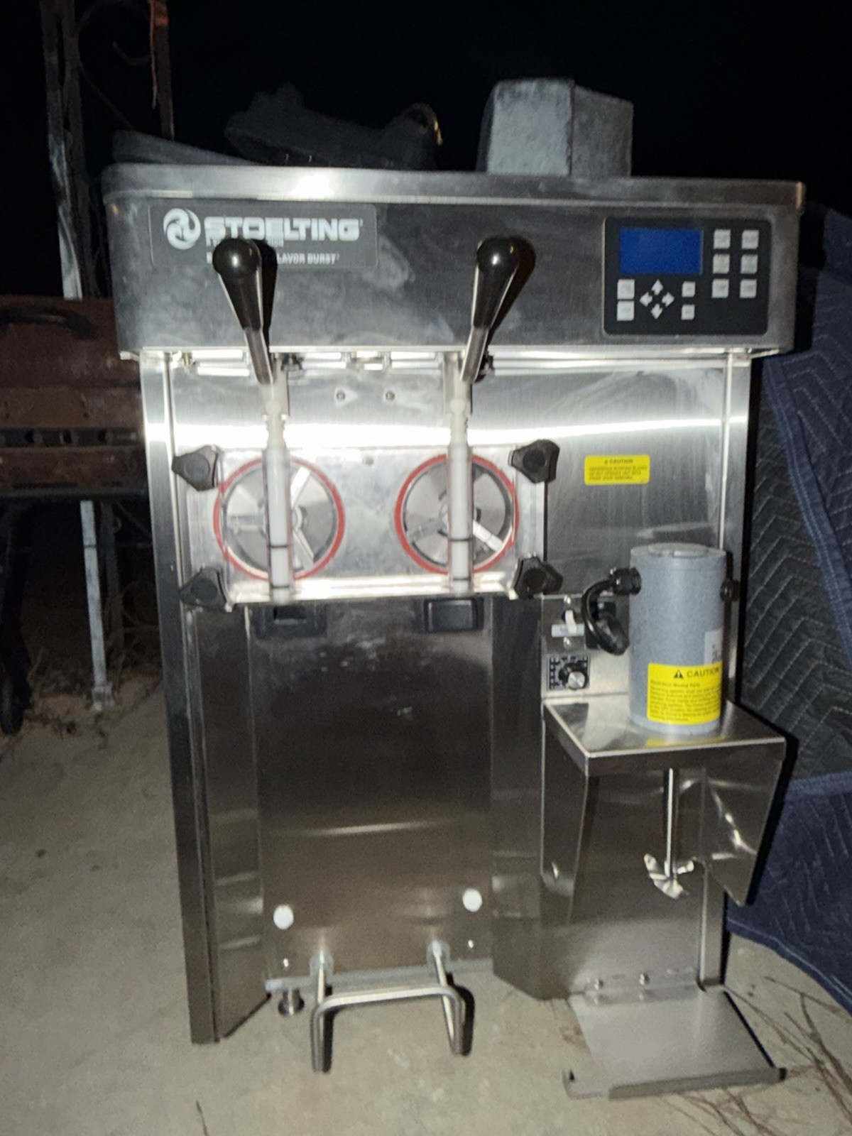 Stoelting Soft Serve Ice Cream Machine 2 Hopper Floor Model Stainless Steel