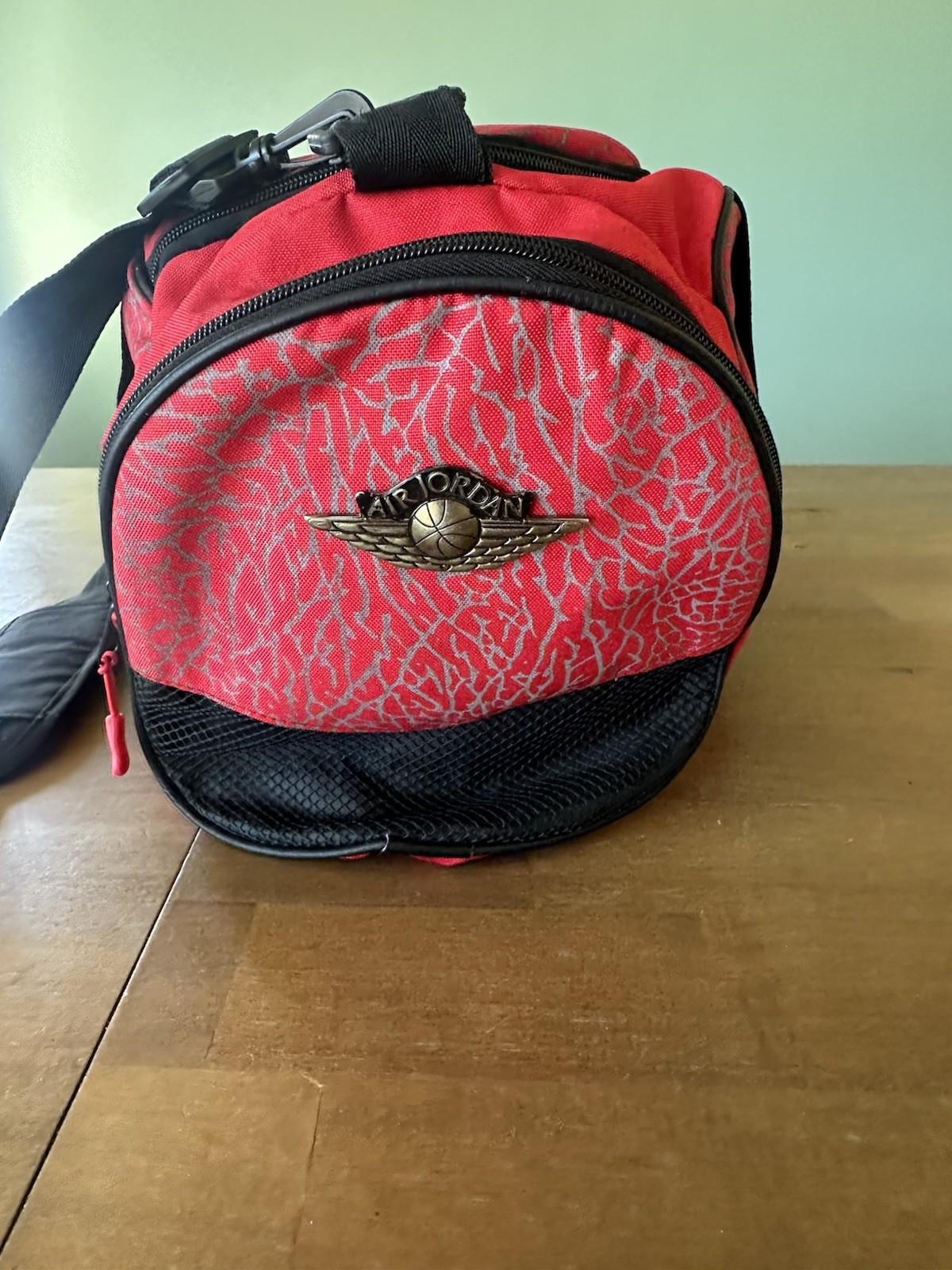 Nike Air Jordan Duffle Bag Jumpman Cement Elephant Print Red